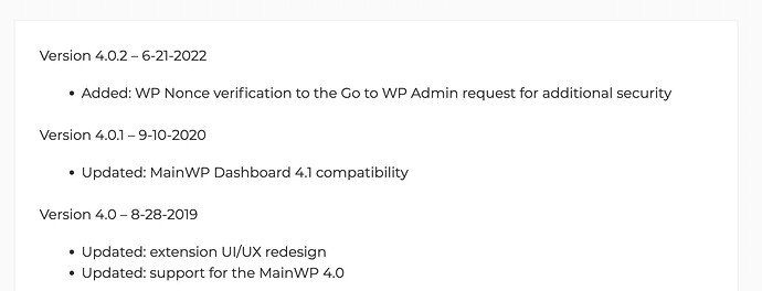 MainWP Buddy Extension 4.0.2